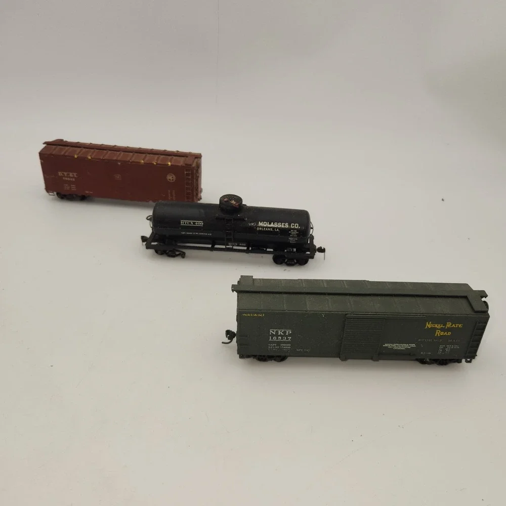 HO Scale Freight Car Lot Nickel Plate Road Molasses Co DT&I Boxcars Tanker
